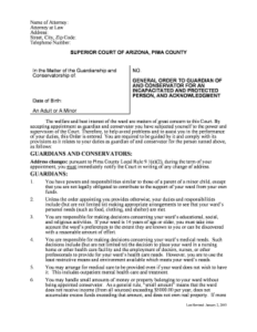 17 Printable Guardianship Forms For Adults Templates Fillable Samples