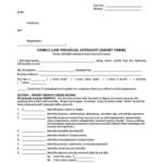 19 Printable Family Law Financial Affidavit Florida Forms And Templates