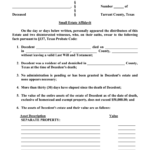 2003 Form TX Small Estate Affidavit Fill Online Printable Fillable