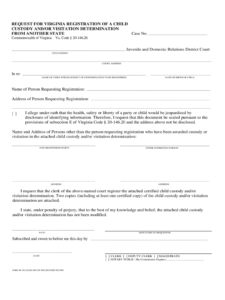 2021 Child Custody Form Fillable Printable PDF Forms Handypdf