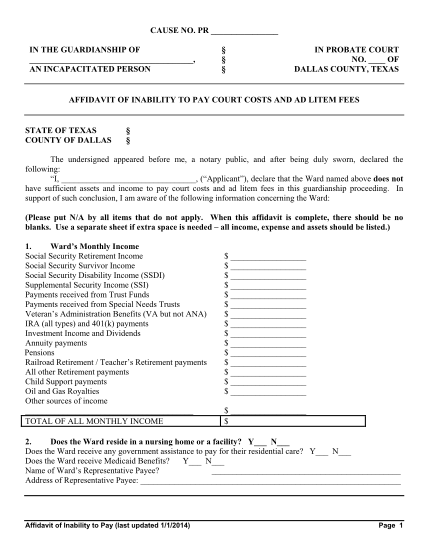 22 Guardianship Forms Texas Free To Edit Download Print CocoDoc