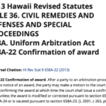 8 State Statute Hawaii FairClaims