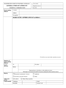 Affidavit Template Wa Fill Online Printable Fillable Blank PdfFiller