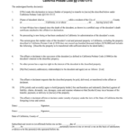 AFFIDAVIT To Comply With California Probate Code 13100 13115 PR 8