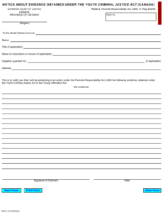 Aislamy Consent Form Ontario Superior Court Of Justice