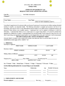 Application For Court Appointed Attorney Oklahoma Fill Out And Sign