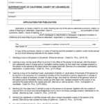 Application For Publication Los Angeles Superior Court Fill Out And