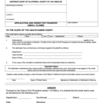 Application Order Transfer Fill Online Printable Fillable Blank