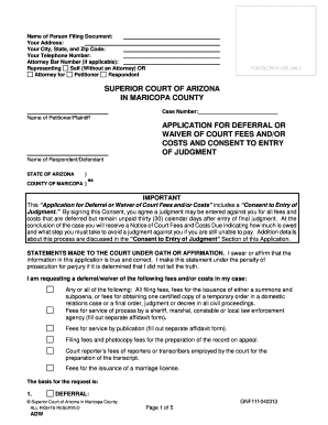 Arizona Superior Court Forms Fillable Fill Online Printable