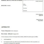 Australian Affidavit Template Free Templates Legal Tips