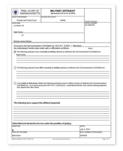 Automate The Military Affidavit Legal Form LEAP Forms