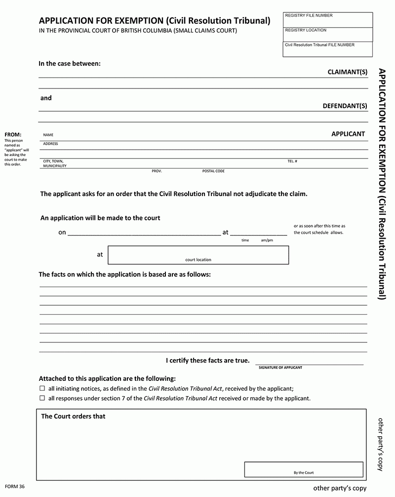 BC Reg 261 93 Small Claims Rules CanLII