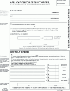 BC Reg 261 93 Small Claims Rules CanLII