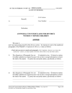 Bill Of Sale Form Illinois Forms For Divorce Without Minor Children