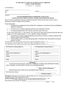 Bill Of Sale Form Missouri Child Custody Form Templates Fillable