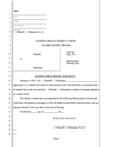 Bill Of Sale Form Nevada Joint Petition No Children Form Templates