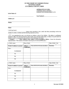 Bill Of Sale Form Ohio Child Custody Form Templates Fillable