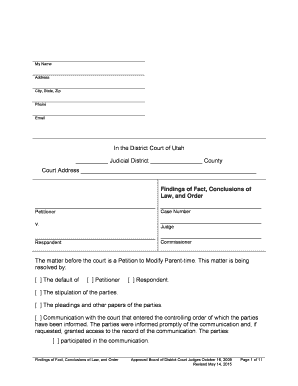 Bill Of Sale Form Utah Findings Of Fact Form Templates Fillable 