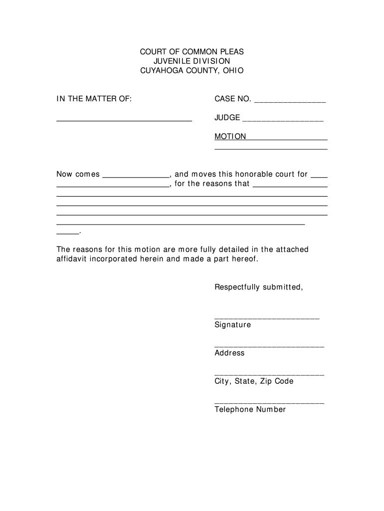 Blank Court Forms Fill Out And Sign Printable PDF Template SignNow