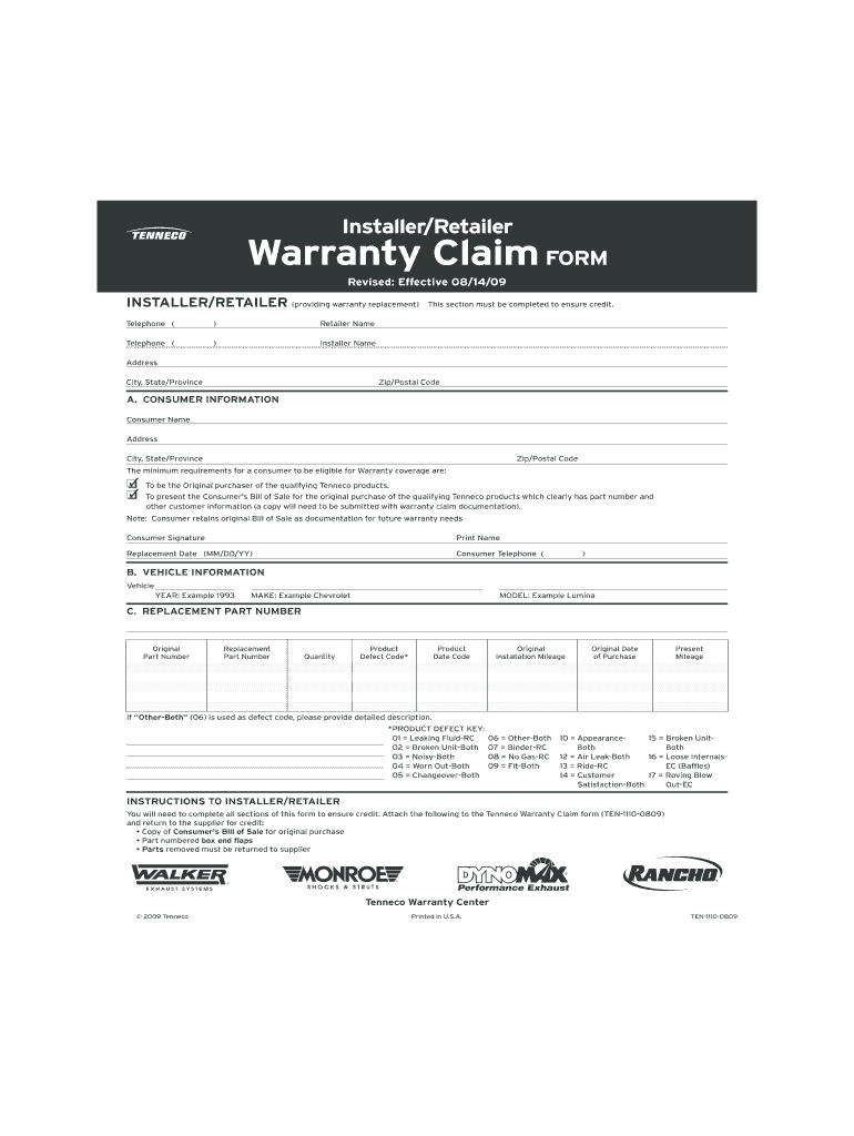 Blank Waranty Form Fill Online Printable Fillable Blank PdfFiller