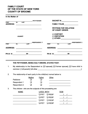 Broome County Court Clerk Fillable Printable Online Forms Templates 