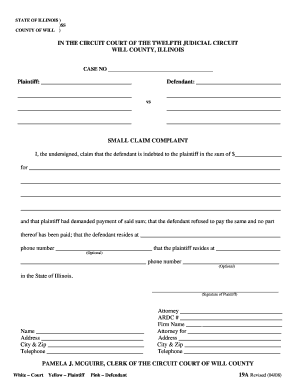 Ca Small Claims Complaint Fillable Fill Online Printable Fillable