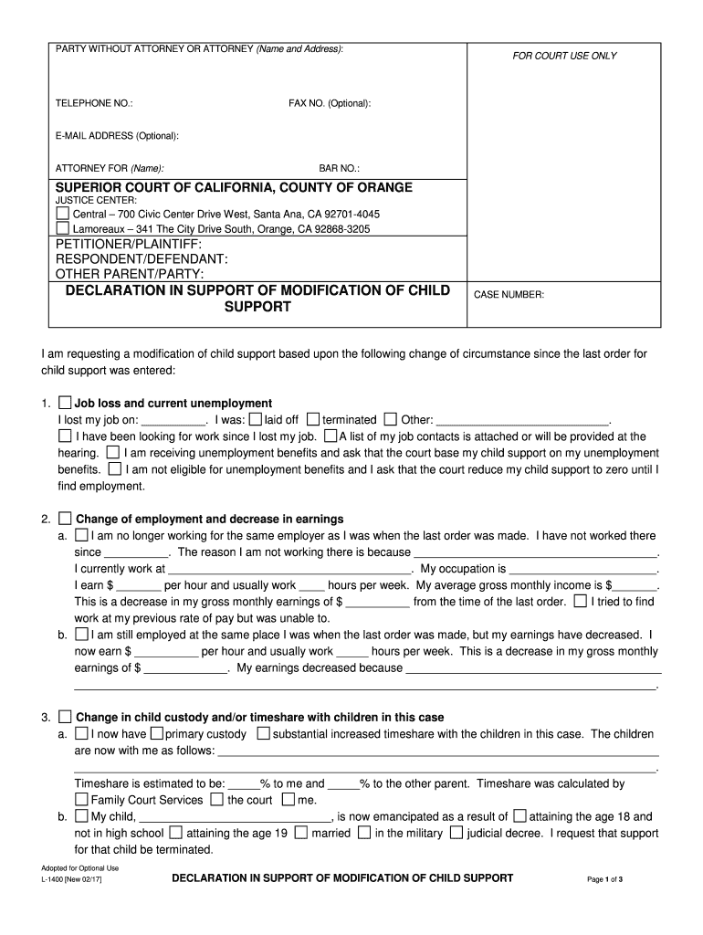 CA Superior Court L 1400 County Of Orange 2017 2021 Complete Legal 