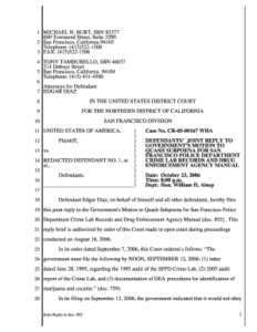 California Rules Of Court Motion To Quash Subpoena Fillable Form