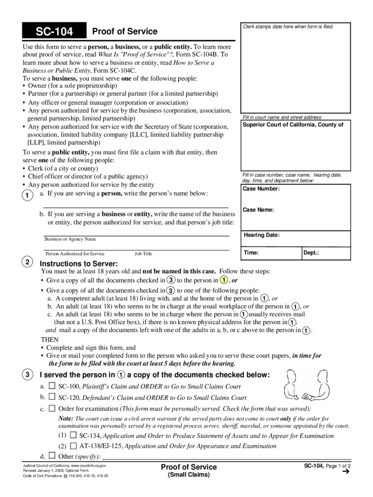 California Small Claims Forms 41 Free Templates In PDF Word Excel 