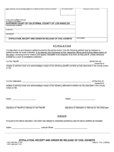 California Superior Court Los Angeles Forms Fill Out And Sign