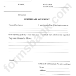 Certificate Of Service Dekalb Superior Court Printable Pdf Download