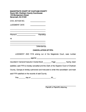 Chatham County Probate Court Clerk Edit Fill Out Top Online Forms 