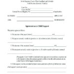 Child Support Agreement Form Child Support Supportive Cash Flow