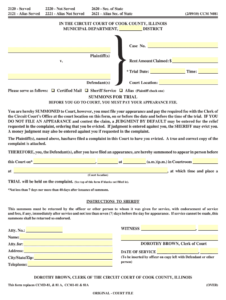 Circuit Court Cook County Illinois Fill Online Printable Fillable