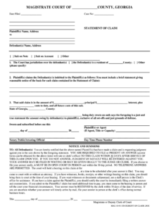 Claim Form Ga Fill Out And Sign Printable PDF Template SignNow