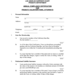 Confidential For Court Use Only Los Angeles Superior Court Fill Out