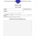 Consent Order Forms 11 Free Word PDF Format Download Free