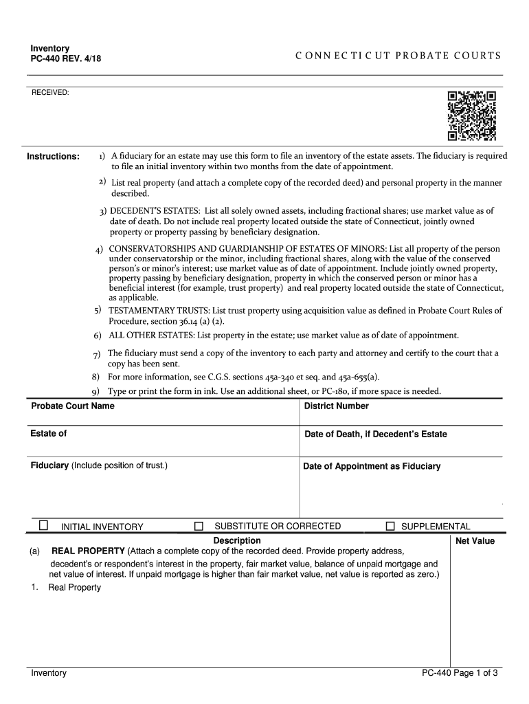 CT PC 440 2018 Complete Legal Document Online US Legal Forms