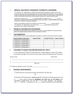 Divorce Forms Arizona Superior Court Universal Network