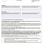 Divorce Forms Free Word Templates