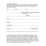 Editable Georgia Probate Creditor Claim Form Fill Out Print