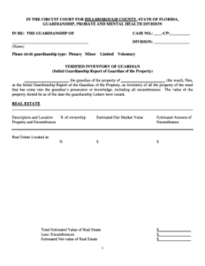 Editable Hillsborough County Probate Court Templates To Submit Online