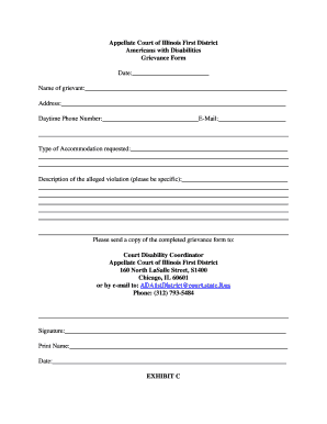 Editable Illinois Appellate Court Appearance Form Fill Out Print 