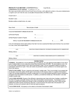 Editable State Of Virginia Probate Forms Fill Out Best Business Forms 