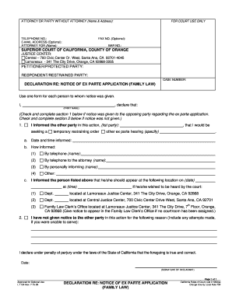 Ex Parte Order Orange County Florida Fill Online Printable Fillable