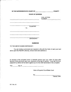 Federal Civil Summons Edit Print Download Fillable Templates In