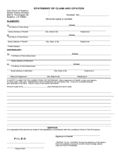 File Small Claims Court Fill Online Printable Fillable Blank