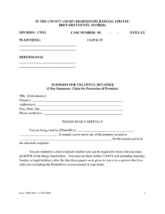 Fill Free Fillable Brevard County Clerk Florida PDF Forms