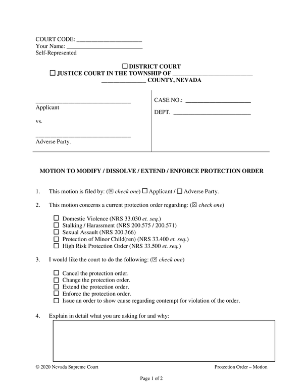 Fill Free Fillable Civil Law Self Help Center PDF Forms