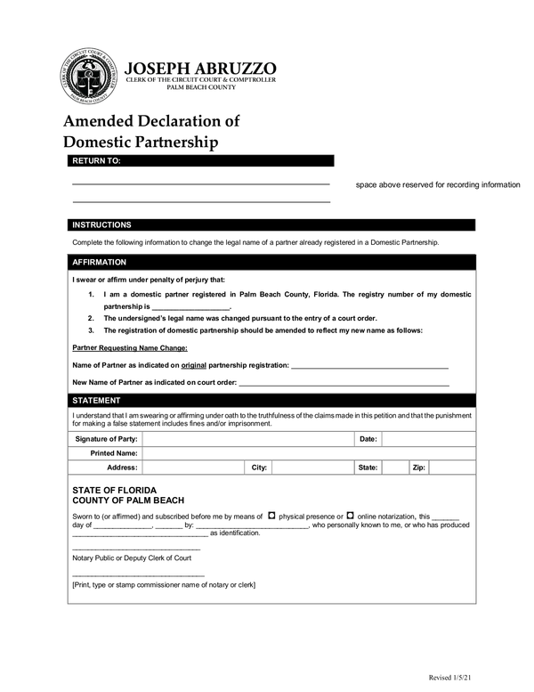 Fill Free Fillable Clerk Of The Circuit Court Comptroller Palm 